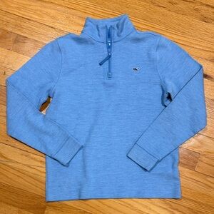Vineyard Vines Kids Light Blue Quarter-Zip Sweatshirt